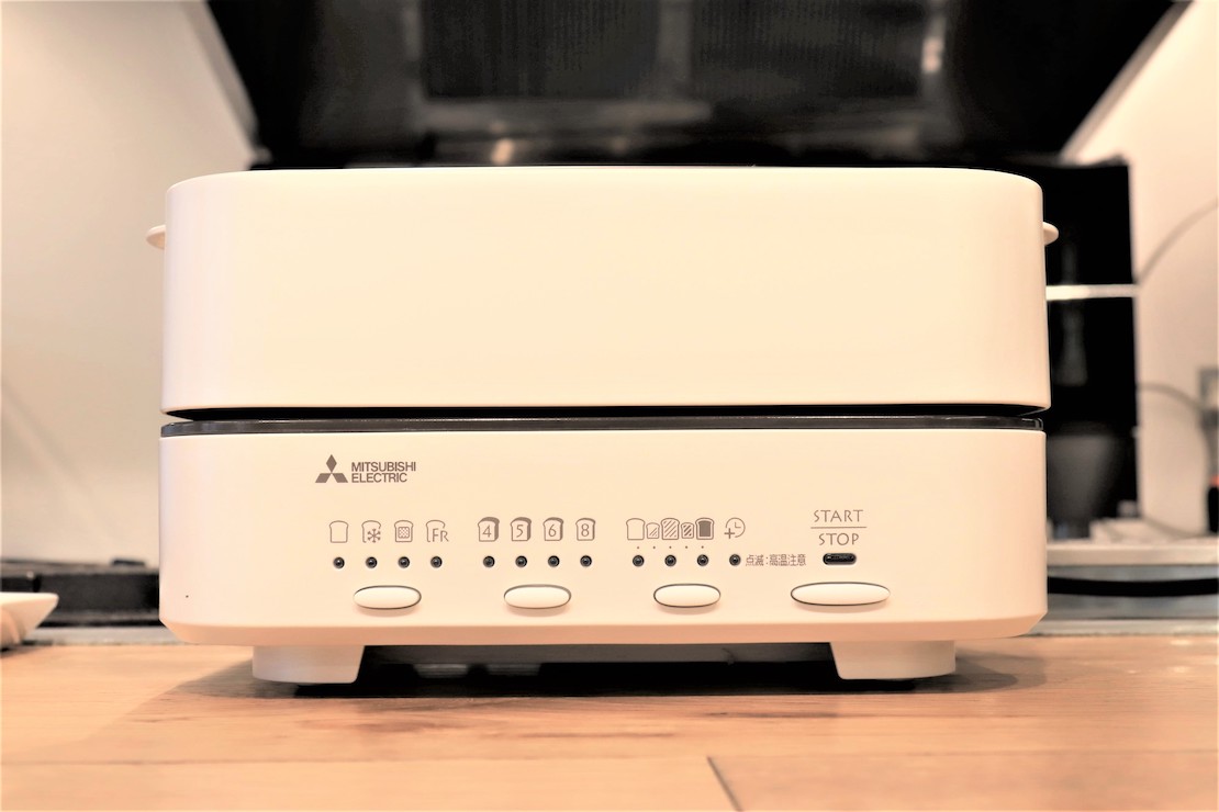 感動ブレッド1枚焼三菱「ブレッドオーブン」新色ノーブルホワイト（TO  