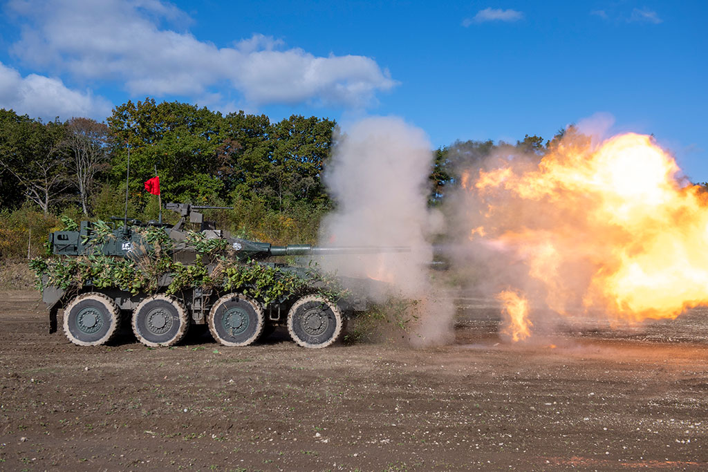 RD22期間中の10月5日、然別演習場にて第3即応機動連隊の16式機動戦闘車による実弾射撃訓練が行われた。