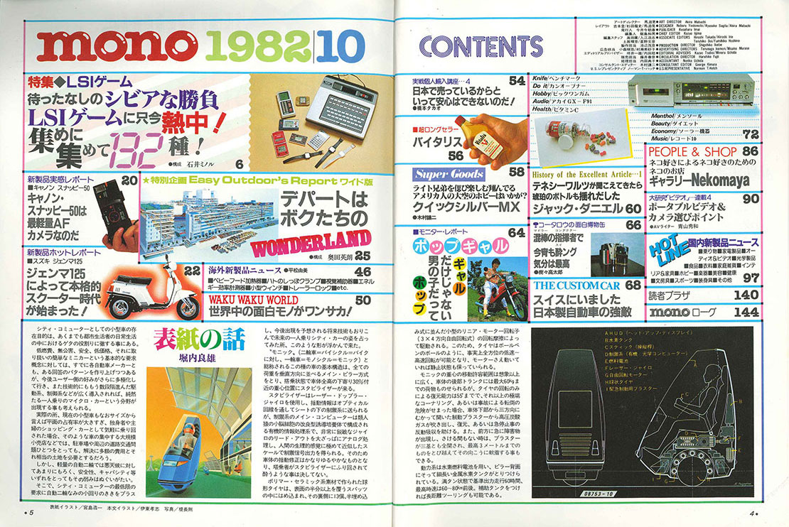 monoという名のタイムマシン 42年前（いぇっ！）、昭和57年10月のモノ