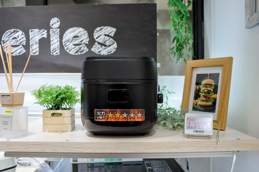 eangle IH炊飯器の陳列